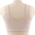 thumbnail image 4 of MIASHUI Front Closure Bras for Older Women Push Up Breathable Front Button Bralette Comfy Sleep Bras,Beige,42, 4 of 8