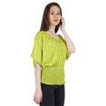 thumbnail image 4 of Moomaya Hauts Chauve-Souris Imprimés pour Femmes Col en V Blouse d'Été Décontractée Tunique Mode, 4 of 7