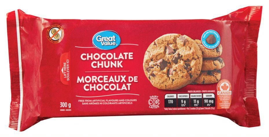 Great Value Chocolate Chunk Cookies