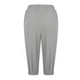thumbnail image 4 of Timegard Shorts for Women Elastic High Waisted Drawstring Cinch Bottom Casual Half Shorts with Pockets, 4 of 6