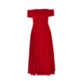 thumbnail image 4 of Women's Sexy Strapless Backless Dress - Deep V Neck, Ruffle Sleeves, Tie-Back Design, Solid Color Party Evening Dress, 4 of 4