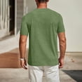 thumbnail image 2 of Besolor Men's Summer T-Shirt Short Sleeve Classic Crew Neck Tee Shirts Casual Solid Color Basic Tops, 2 of 5
