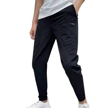 Ketyyh-chn99 Pantalons de Golf pour Hommes Mode Automne Pantalons de Jogging Mode pour Hommes Pantalons de Sport Été Pantalons Cargo Décontractés Pantalons de Survêtement de Gym Pantalons Longs pour Hommes Pantalons Noirs,37