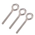 thumbnail image 1 of Lifting Eye Hook, 304 Stainless Steel Stable 2.9in Hardware Tools Silver  for Mining Equipment Rail Loading, 1 of 8