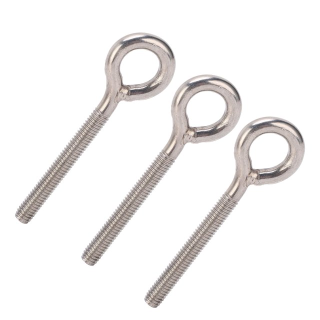 Lifting Eye Hook, 304 Stainless Steel Stable 2.9in Hardware Tools Silver for Mining Equipment Rail Loading