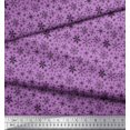 thumbnail image 2 of Soimoi Velvet Fabric Snowflake Artistic Printed Fabric 1 Yard 58 Inch Wide, 2 of 3