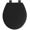 thumbnail image 1 of Bemis 46EC047 Toilet Seat Round Wood - Black, 1 of 2