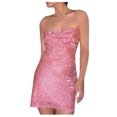 thumbnail image 1 of Gspmoly Robes d'Été pour Femmes, Robe à Paillettes Dégradées de Printemps et d'Été pour Femmes avec Bretelles, Jupe Courte et Jupe, Robes de Soirée pour Femmes en Liquidation, 1 of 4