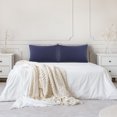 thumbnail image 2 of PiccoCasa 2Pcs Brushed Microfiber Zippered Pillowcases Navy King, 2 of 7