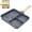 Grey, variant on Divided Saute Pan for Cooking Nonstick Egg Frying Pan for Pancakes and Sausage Omelet Pan for Indoor Cooking and Outdoor Grilling