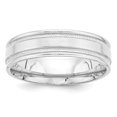 thumbnail image 1 of 14K White Gold Light Comfort Fit Fancy Band, 1 of 2