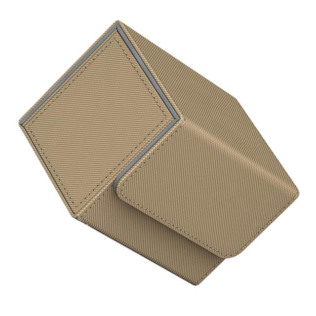 maskred Stylish and Secure Card Deck Storage Holder Organizer with Magnetic Closure TCG Display Brown 1Set