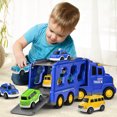 thumbnail image 1 of XZNGL Simulation Car Model Lights And Music Transport Vehicle Engineering Vehicle Container Car Holiday Gift For Boys & Girl Educational Play Toys For Kids, 1 of 1