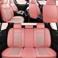 thumbnail image 3 of Maidao Car Seat Covers Leather Set for lincoln for MKC 2014-2019 5 Seats Airbag Compatible Water Resistant Front Rear Cushion Protector Pink, 3 of 5