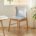 thumbnail image 4 of Blue 1Pc 15.75X31.5 Inches High Back Chair Cushion For Indoor And Outdoor Use All Weather Rainproof Seat Cushion For Rocking Chairs Porch Swings And Benches With Secure Straps Comfortable, 4 of 6