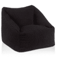thumbnail image 1 of Bouclair Fauteuil Poire en Sherpa Noir, 1 of 10