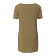 thumbnail image 5 of Tuniques d'Été pour Femmes à Col Rond, Manches Courtes, Coupe Ample, T-Shirts Confortables pour Femmes, Décontractés, Confortables et Fluides, Chemisiers pour Dames, 5 of 5