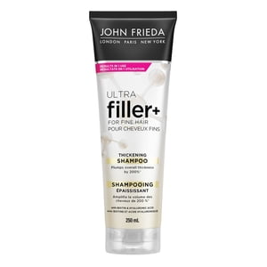 John Frieda Ultra Filler+ Thickening Shampoo for Fine & Thin hair, Infused with biotin and hyaluronic acid for thicker, fuller, and stronger hair