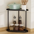 thumbnail image 3 of Multifunctional 2 Tier Counter Organizer for Bathroom Kitchen Living Room Organization Metal Shelf Storage Tray and Vanity Shelf for Countertop Dresser, 3 of 6