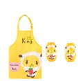 thumbnail image 2 of Neinkie 3Pcs/Set Kids Aprons for Cooking and Baking - 4 Piece Set, Kids Cartoon Aprons For Painting with Protective Sleeves for Kids and Kid Apron with Pockets, Aprons for Kids Age 2-12, 2 of 2