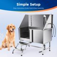 thumbnail image 1 of Kit de Toilettage pour Chien en Acier Inoxydable 50 Pouces, Station de Bain pour Animaux, 1 of 8