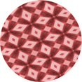thumbnail image 1 of Ahgly Company Tapis d'Intérieur Ronds Lavables à la Machine, Style Transitionnel, Pastel Rouge Rose, Tapis de Zone, 8 Pieds Rond, 1 of 7