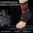 thumbnail image 4 of Ankle Sprain Support Breathable Adjustable Ankle Brace Ankle Compression Sleeve, 4 of 10