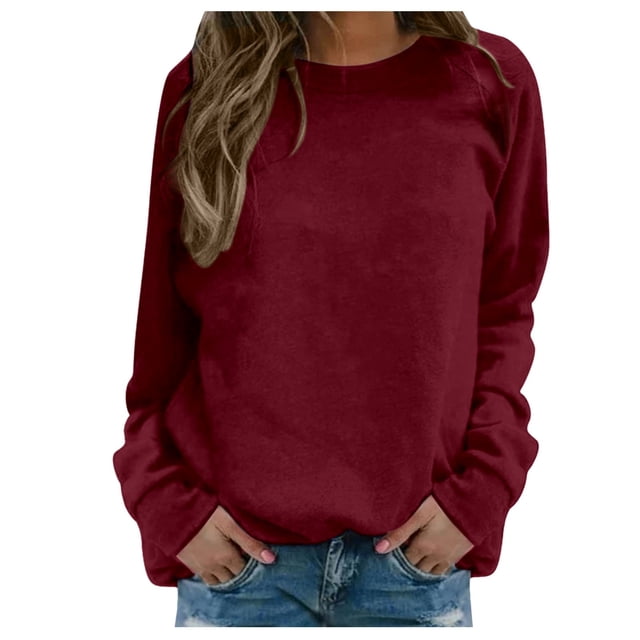 SNKSDGM Chandails à Col Rond pour Femmes, Chandails Courts Graphiques pour Femmes, Chandails Quotidiens pour Femmes pour la Maison et l'Extérieur, Entraînement, Manches Longues, T-Shirt à Col Rond, Haut, Chandail Imprimé, Blouse de Rue, Mode Urbaine S