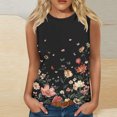 thumbnail image 4 of LSLJS Fashion Women Sleeveless Printed Garment Comfortable Breathable V-Neck Blouses Tops, Womens Tank Tops, 4 of 4