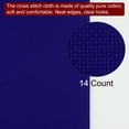thumbnail image 4 of Unique Bargains 14 Count Cross Stitch Cloth 20 by 28 Inch Embroidery Fabric, Dark Blue, 4 of 6
