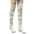 thumbnail image 1 of FOCUSNORM Women Juniors Christmas Knitted Socks, Cartoon Patterns Stocking Long Tube Socks, 1 of 5