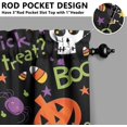 thumbnail image 3 of Halloween Kitchen Curtains Spooky Pumpkin Cartoon Kitchen Curtains Sets for Windows Halloween Window Valance 3 Piece Set for Kitchen Decorations, 3 of 5