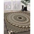 thumbnail image 3 of Ahgly Company Tapis d'Intérieur Lavable en Machine Carré Transitionnel Gris Minuit, 5 Pieds Carré, 3 of 7