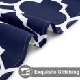 thumbnail image 2 of Nappe Rectangulaire Imperméable et Résistante aux Taches, Motif Marocain, Bleu Marine et Blanc, 60"x102 Pouces, Idéale pour les Repas à l'Intérieur/à l'Extérieur, les Pique-Niques et les Fêtes, 2 of 6