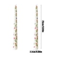 thumbnail image 3 of Floral Printed Long Taper Candles for Romantic Wedding, Unscented Candlelight Dinner Decor, Table Setting Accessories (2-Pack), 3 of 6