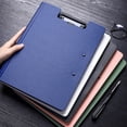 thumbnail image 2 of A4 Clipboard Smooth Surface Portable Metal Handy References File Clip Folder Office Stationery, 2 of 7