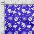 thumbnail image 2 of oneOone Polyester Spandex Lapis Blue Fabric Halloween Sewing Material Print Fabric By The Yard 56 Inch Wide, 2 of 4