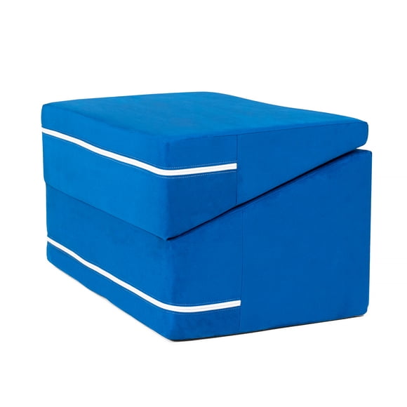 Jaxx Zipline Playscape Flip-Slide - Playtime Furniture for Imaginative Kids, Blueberry