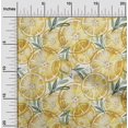 thumbnail image 2 of oneOone Polyester Spandex Yellow Fabric Leaves & Lemon Sewing Material Print Fabric By The Yard 56 Inch Wide, 2 of 5