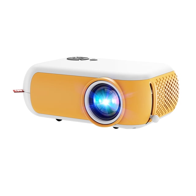 Graflsoa Projecteur Compact A10 Mini avec Écran 1080P HD, 14-80 Pouces, Support USB/SD, Haut-Parleur Intégré, et Télécommande (Excl. Piles AAA) - Version US 100-240V