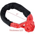 thumbnail image 4 of 2pcs 1/2 Pouce Synthétique Corde de Treuil d'Anse + Récupération Anneau d'Arrachage, 4 of 9