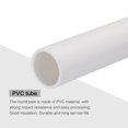 thumbnail image 4 of Unique Bargains PVC Rigid Round Pipe 21mm ID 25mm OD 20cm/8' Length White High Impact for Water Pipe, Crafts, Cable Sleeves, 4 of 6