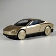 thumbnail image 1 of 1:32 Cybercab Robotaxi Driverless Taxi Alloy Metal Diecast Model Car Auto Parts Sales Store Central Control Ornament Decoration Gold, 1 of 6