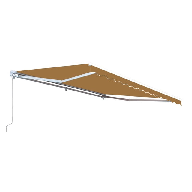 ALEKO Auvent Rétractable pour Patio Domestique 12 X 10 Pi, Couleur Sable