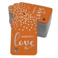 thumbnail image 1 of Inkdotpot Silver Foil Paper Hang Tags Made With Love Text Favor Tags 50 Pieces, 1 of 6