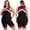Red, variant on TiaoBug Womens Boyshort One Piece Zipper Swimsuit Plus Size Contrast Color Bathing Suit Athletic Bodysuit Navy Blue 4XL