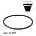 thumbnail image 2 of Unique Bargains 690mm Inner Girth 10mm Width Cogged V Belts Rubber Drive Belt, 2 of 6