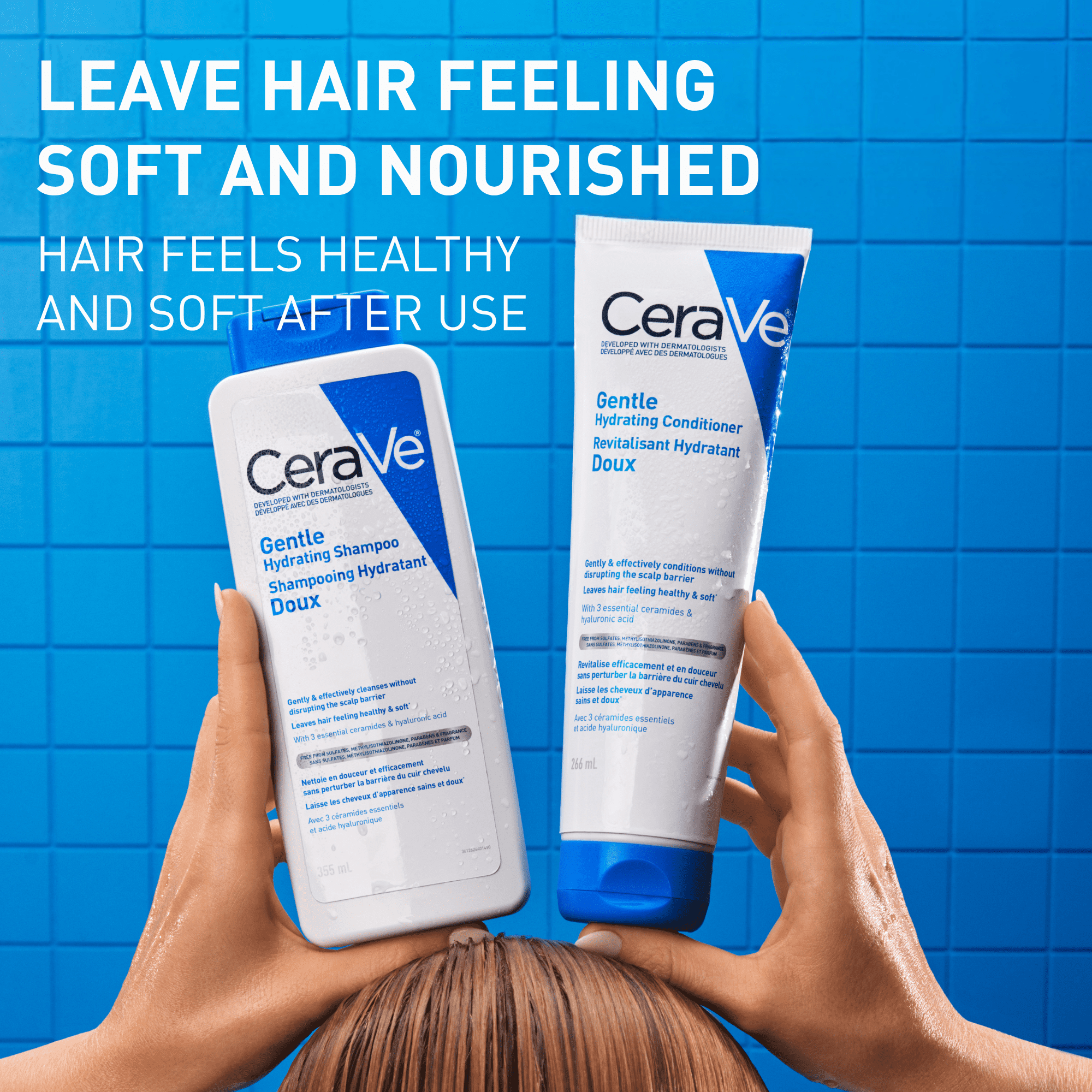 CeraVe Shampooing Hydratant Doux, Shampooing Sans Sulfates avec des Céramides et de la Niacinamide