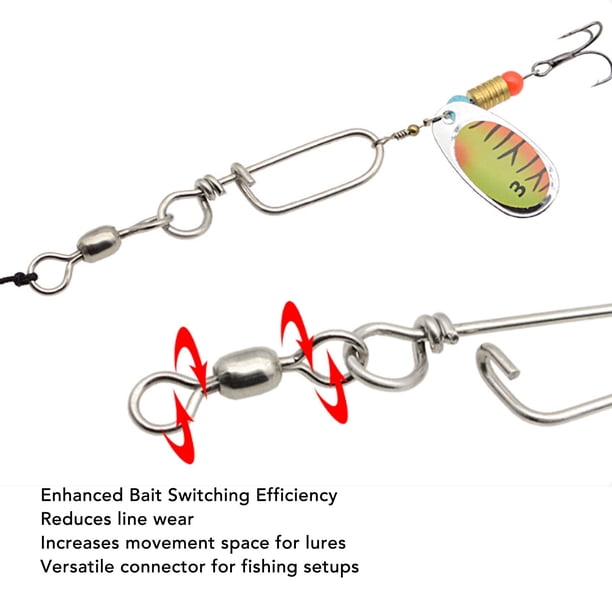 connected fish lure connectors lazyfun Pack of 100 High-Strength Oval Split Rings for Fishing Made of Stainless Steel Connection Bait Durable High-Strength Rings Cord Connector Accessories : Sports & Outdoors Fishing Barrel Swivels Snaps, 100pcs