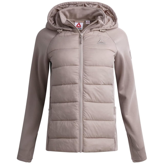 Veste pour femmes Reebok en maille extensible et tissu matelassé isolant
